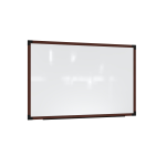 Ghent Prest Magnetic Dry-Erase Whiteboard, Porcelain, 38-1/4in x 50-1/4in, White, Carmel Oak Wood Frame