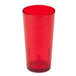 Cambro Del Mar Styrene Tumblers, 16 Oz, Ruby Red, Pack Of 36 Tumblers