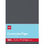 Office Depot Brand Construction Paper, 9in x 12in, 100% Recycled, Black, Pack Of 500 Sheets