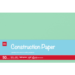 Office Depot Brand Construction Paper, 9in x 12in, 100% Recycled, Stone White, Pack Of 500 Sheets