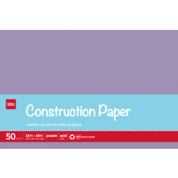 Office Depot Brand Construction Paper, 18in x 24in, 100% Recycled, Stone White, Pack Of 50 Sheets