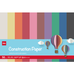 Office Depot Brand Construction Paper, 9in x 12in, 100% Recycled, Purple, Pack Of 50 Sheets