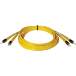 Tripp Lite 3M Duplex Singlemode 9/125 Fiber Optic Patch Cable ST/ST 10ft 10ft 3 Meter - ST Male - ST Male - 9.84ft - Yellow