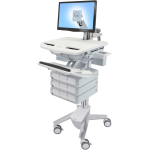 Ergotron StyleView Cart with LCD Arm, 9 Drawers