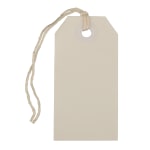 JAM Paper Small Gift Tags, 3-1/4in x 1-9/16in, White, Pack Of 10 Tags