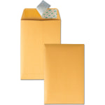 Quality Park Redi-Strip Catalog Envelopes, 6in x 9in, Self-Adhesive, Brown Kraft, Box Of 100