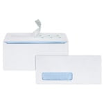 Quality Park #10 Redi-Strip Business Envelopes, Bottom Left Window, Self Adhesive, Window, White, Box Of 500