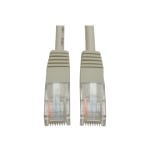 Eaton Tripp Lite Series Cat5e 350 MHz Molded (UTP) Ethernet Cable (RJ45 M/M), PoE - Gray, 2 ft. (0.61 m) - Patch cable - RJ-45 (M) to RJ-45 (M) - 2 ft - UTP - CAT 5e - molded, stranded - gray