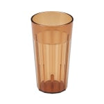 Cambro Newport Styrene Tumblers, 22 Oz, Amber, Pack Of 36 Tumblers