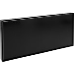 Lorell Snap Plate Architectural Sign - 1 Each - 12in Width x 6in Height x 12in Depth - Rectangular Shape - Surface-mountable - Easy Readability, Injection-molded, Easy to Use - Plastic - Black