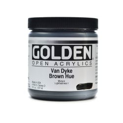 Golden OPEN Acrylic Paint, 8 Oz Jar, Ultramarine Violet