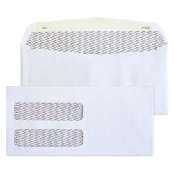 Healthcare #9 Double-Window Medical Billing Statement Envelopes, Left Windows (Top/Bottom), Self-Seal, White, Pack Of 5,000 Envelopes, WRS9BNE5000