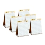 Post-it Super Sticky Tabletop Easel Pad, 20in x 23in, White with Primary Lines, Single 20 Sheets Pad