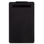 JAM Paper Aluminum Legal-Size Clipboard, 15-1/2in x 9-1/2in, Black