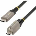 StarTech.com 3ft 1m Top Single Screw Locking USB C Cable 10Gbps, USB 3.1/3.2 Gen 2 Type-C Cable, 5A/100W PD, DP Alt Mode, USB-C to C Cord - 3.3ft/1m USB-C to C Top Screw Locking cable; USB 3.1 Gen 2/10Gbps