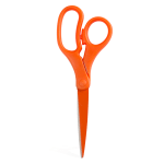 JAM Paper Precision Scissors, 8in, Pointed, Orange