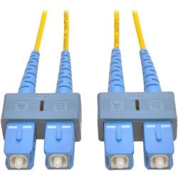 Tripp Lite 5M Duplex Singlemode 9/125 Fiber Optic Patch Cable SC/SC 16ft 16ft 5 Meter - SC Male - SC Male - 16.4ft - Yellow