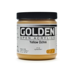 Golden OPEN Acrylic Paint, 8 Oz Jar, Viridian Green Hue