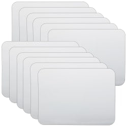 Flipside Products Two-Sided Dry-Erase Boards, 6in x 9in, White, Pack Of 12 Boards