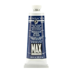 Grumbacher Max Water Miscible Oil Colors, 1.25 Oz, Ultramarine Blue Deep, Pack Of 2