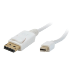 Comprehensive - DisplayPort cable - Mini DisplayPort (M) to DisplayPort (M) - 15 ft - molded - snow white