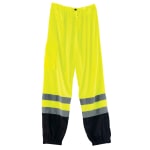 Ergodyne GloWear 8910 Class E Polyester Hi-Vis Pants, Large/X-Large, Lime/Black