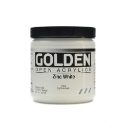 Golden OPEN Acrylic Paint, 8 Oz Jar, Yellow Oxide