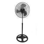 Vie Air 18in Oscillating Pedestal Fan, 55inH x 20inW x 20inD, Black