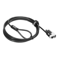 Kensington NanoSaver Combination - Security cable lock - black - for ThinkCentre M75t Gen 2; ThinkPad L13 Yoga Gen 3; T14s Gen 3; X13 Gen 3