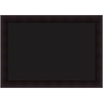 Amanti Art Liquid Chalk Marker Board, 30in x 42in, Black, Portico Espresso Brown Wood Frame