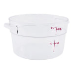 Cambro Camwear Food Storage Container, 2 Qt, Clear