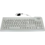 Seal Shield Silver Seal Waterproof Keyboard - SSWKSV208SE - Cable Connectivity - USB Interface - 105 Key - Swedish, Finnish - QWERTY Layout - Mac, PC - Membrane Keyswitch - White