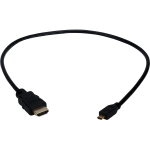 QVS High-Speed HDMI To Micro-HDMI With Ethernet 1080p HD Cable, 1.64ft