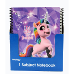 Inkology Notebooks, Rainbow Rangers, 8-1/2in x 11in, College Ruled, 140 Pages (70 Sheets), Assorted Designs, Pack Of 12 Notebooks