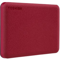 Toshiba Canvio Advance Portable External Hard Drive, 2TB, Red