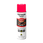 Rust-Oleum Industrial Choice M1600 System Solvent-Based Precision Line Inverted Marking Paint, 17 Oz, Fluorescent Pink, Case Of 12 Cans