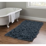 Linon Flokati Area Rug, 29in x 52in, Morrigan 1400G Denim Blue