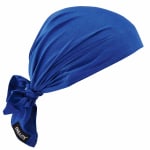 Ergodyne Chill-Its 6710 Evaporative Cooling Triangle Hats, Blue, Case Of 24 Hats