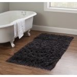 Linon Flokati Area Rug, 29in x 52in, Morrigan 1400G Gray