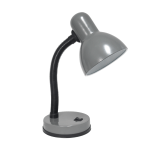 Simple Designs Basic Metal Desk Lamp, 13-7/8inH, Gray