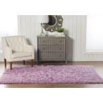 Linon Flokati Area Rug, 5ft x 8ft, Morrigan 1400G Lilac