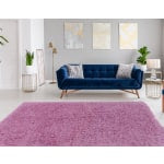 Linon Flokati Area Rug, 8ft x 10ft, Morrigan 1400G Lilac