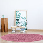 Linon Flokati Round Area Rug, 8ft, Morrigan 1400G Lilac