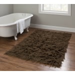 Linon Flokati Area Rug, 43in x 67in, Morrigan 1400G Cocoa