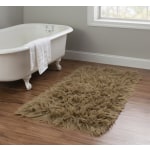 Linon Flokati Area Rug, 29in x 52in, Morrigan 1400G Mushroom