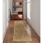 Linon Flokati Area Rug, 29in x 103in, Morrigan 1400G Mushroom