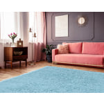 Linon Flokati Area Rug, 8ft x 10ft, Morrigan 1400G Pastel Blue