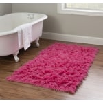 Linon Flokati Area Rug, 29in x 52in, Morrigan 1400G Fuchsia