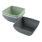 Gibson Home Grayson 4-Piece Bowl Set, 6in, Assorted Colors