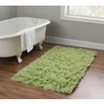 Linon Flokati Area Rug, 29in x 52in, Morrigan 1400G Lime Green